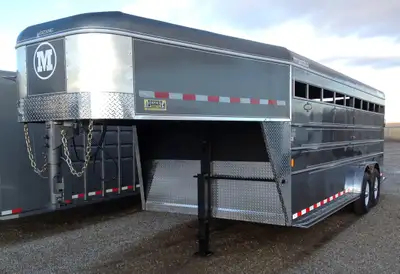 Model: GL-270X20 GN Livestock Trailer Features: Color: Charcoal Length: 20' Width: 7'6" Height: 6'6"...