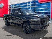 Odometer is 12404 kilometers below market average! Diamond Black Crystal Pearlcoat 2025 Ram 1500 Tra... (image 7)