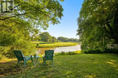 Nestled on 1.7 acres with over 400 feet of frontage along the Grand River, this exceptional property...