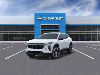 Experience the 2026 Chevrolet Trax 1RS, a stunning White FWD SUV designed for smooth handling and an...