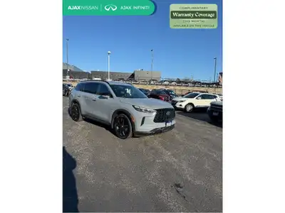 2025 INFINITI QX60 LUXE BLACK EDITION | NO NEW CAR FEES | DEALER SERVICE DEMO | Harbor Gray 2.0L I4...