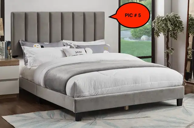 CORNWALL BED - QUEEN / DOUBLE SIZE LEATHER BED FOR $229 ONLY in Beds & Mattresses in Cornwall - Image 6
