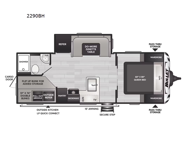 2025 Keystone RV Bullet Crossfire 2290BH in Travel Trailers & Campers in Ottawa - Image 4