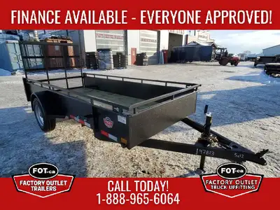 NEW 5x12ft Utility from Canada Trailers - 3,500 lb Axle w/ Easy Lube Spindles - Double Eye Spring Su...