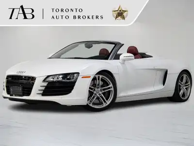This beautiful 2011 Audi R8 Spyder has a clean Carfax report. Unleash pure open-air excitement with...