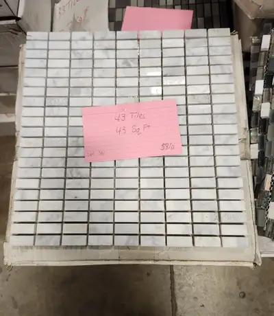 *43 Tiles - 43 Square ft $7 a tile - $301 for all 14207 128a Ave NW 780 540 2054 Open 9-5 Monday-Fri...