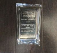 10oz silver bar .999 pure