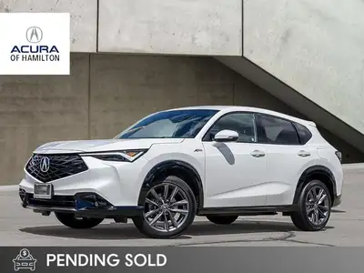 2025 Acura ADX ASPEC AWD. One Owner, No accidents. Finished in Pearl White Paint over a Black Leathe...