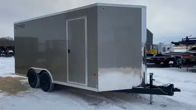2026 Rainbow Cargo Trailer 8.5' x 16' + 1.5' V-nose 2 - 5200 lb axles Rear ramp door and side RV doo...