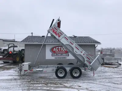 N&N STORM SERIES 6'x12' TANDEM AXLE GALVANIZED DUMP TRAILER: 5 TON Why settle for less when you can...