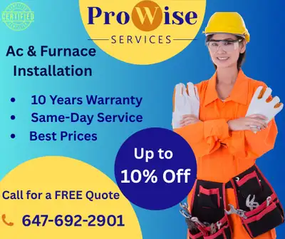 Experience the perfect indoor climate with ProWise — your trusted HVAC experts! Call Now: 647-692-29...