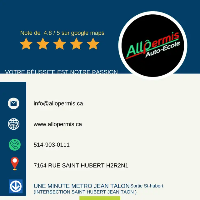 SPECIAL OFFER FOR SAAQ PRACTICAL EXAM PREPARATION63295996841729124