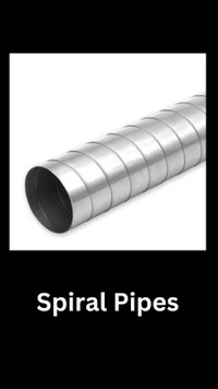 Spiral Pipes, Ductwork, Fittings, (Sheet Metal)