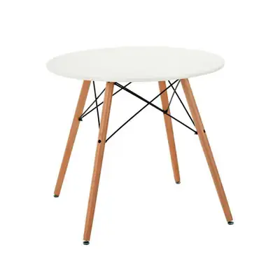 32" Eiffel Round Wooden Dining Table, View more