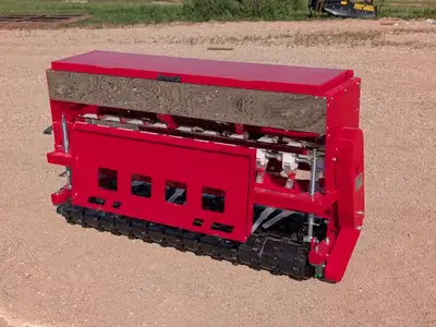 2026 AGROTK STSD10 69 In Seeder - Skid Steer/ 3 PT Attachment Located in Lacombe, AB. 2026 AGROTK ST...
