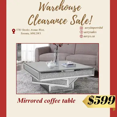 Love a good deal? You'll love our warehouse clearance sale! Coffee table sets starting from $139! Vi...