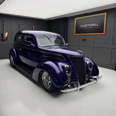 Check out this 1937 Ford Two Door Flatback. This is a beautiful build with nearly every feature imag...