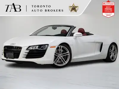 This beautiful 2011 Audi R8 Spyder has a clean Carfax report. Unleash pure open-air excitement with...