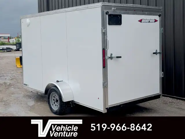 2025 WEBERLANE 6X12 ESTATE SERIES 6" X-HEIGHT RAMP DOOR WHITE in Cargo & Utility Trailers in Oakville / Halton Region - Image 3