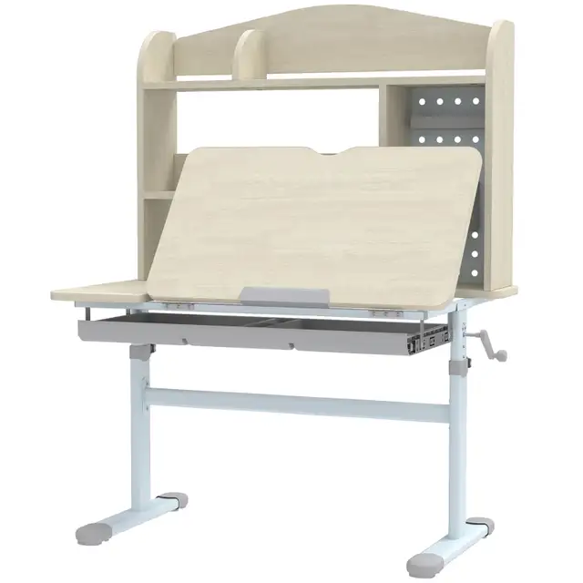 Kids Desk Height Adjustable with Tilted Desktop, Storage, Drawer in Toys & Games in City of Toronto - Image 2