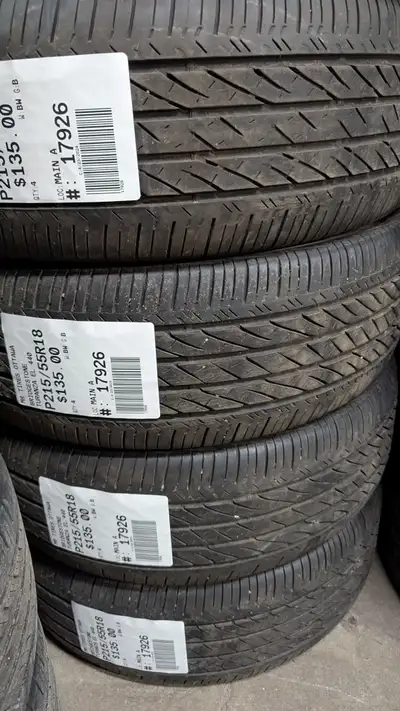 SET OF 4X BRIDGESTONE TURANZA EL 440 TAG # 17926 Size: 215/55R18 215/55R18 Excellent condition Press...