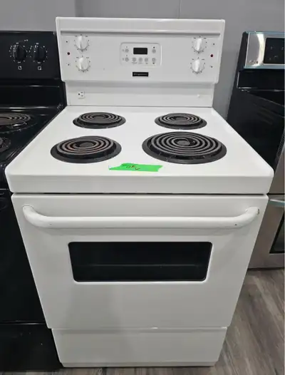 Apartment Size GE 24" White Electric Coil Top Stove Oven Range, View more