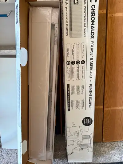 2 X 1500 Watt 40” baseboard heaters new in box, View more