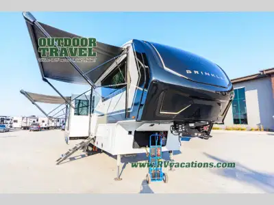Brinkley Model Z fifth wheel 2900 highlights: Kitchen Island Front Master Bedroom Theater Seating Tr...