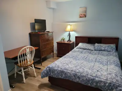 Fully Furnished Basement Room with Bathroom, Kitchen Separate from rest of house; available May 1st....