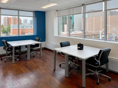 Access a bright and inspiring office space to rent designed to help teams of five to do their best w...