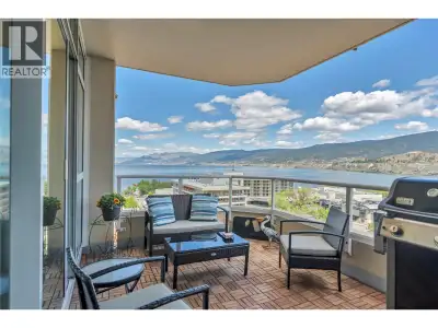 Experience the best of Okanagan living from the 11th floor of the sought after Lakeshore Towers. Thi...