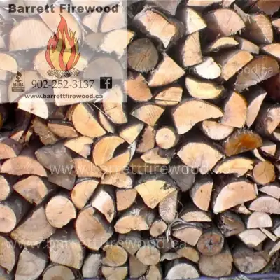 12" Split and Stacked Firewood, View more