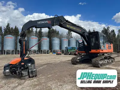 2013 Hitachi ZX210F-3 H2 Processor with Southstar QS500 Harvester WE SHIP DIRECT TO YOU, USA and Wor...