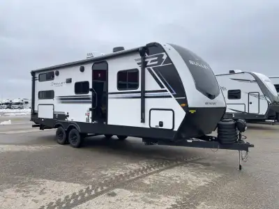 Keystone Bullet Crossfire travel trailer 2290BHWE highlights: Flip-Up Bunk for Added Storage Large P...