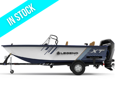 2026 Legend 18 XT Comes with Mercury 90 ELPT 4-Stroke Black Powder coated glide on trailer Sport Pac...