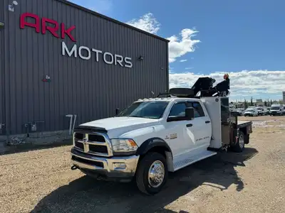2013 Ram 5500 SLT Picker Boom Truck 6.7L Cummins Diesel Engine 4x4 Automatic Transmission Crew Cab S...