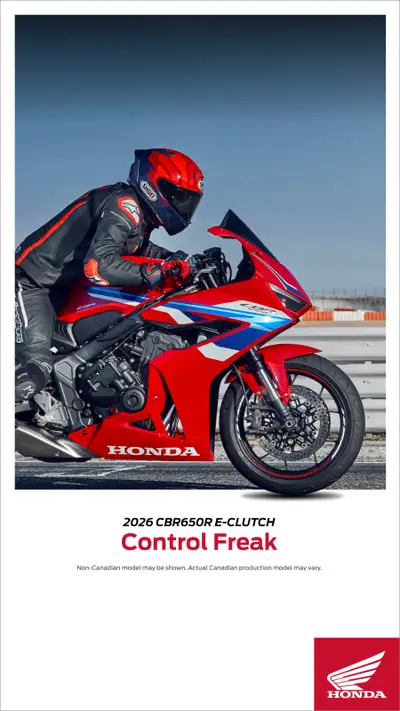 BRAND NEW 2026 HONDA CBR650RE-CLUTCH SPORT BIKE, View more