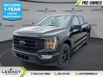 Low Mileage, Leather Seats, FX4 Off-Road Package, Premium Audio, Remote Engine Start, XLT Black Appe...
