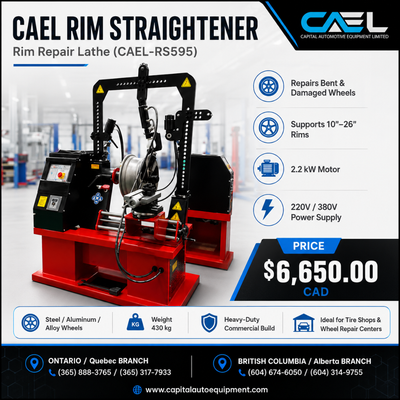 CAEL RS595 Professional Rim Straightening Machine Restore Bent Wheels with Precision The CAEL RS595...