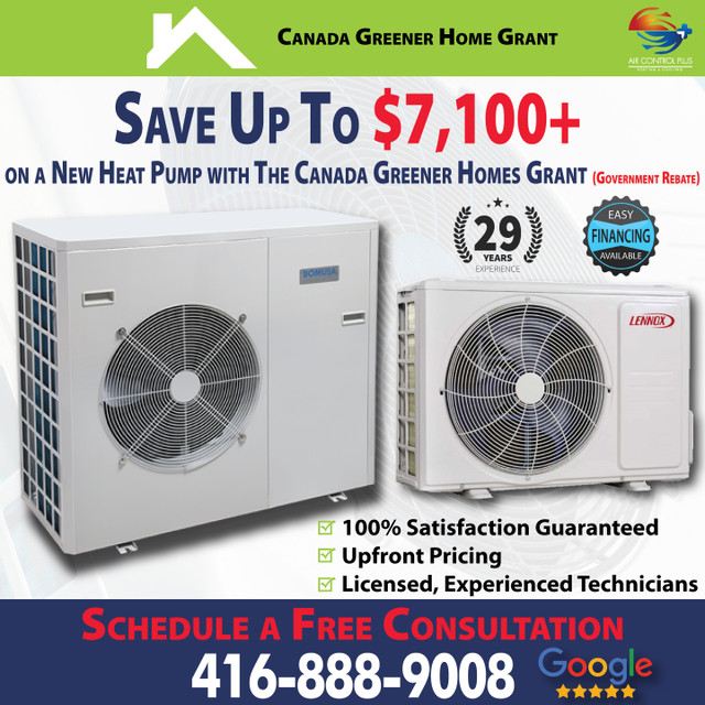Up to $7100+ on Government Rebate on a New Heat Pump in Heating, Cooling & Air in Cambridge
