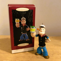 Vintage Christmas Ornament: 1995 Handcrafted Hallmark Popeye