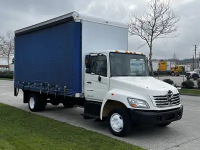 Abenante Motor Group (SK) 2009 Hino 258 Curtain Side 18 Foot Cube Van $33,810 + $995 Processing fee...