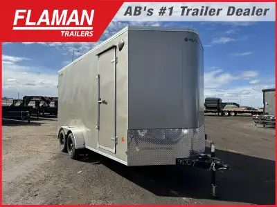 2026 ROYAL 7'X16' + 2' V-NOSE ENCLOSED CARGO TRAILER Color: Pewter (2) 3500lb Lippert Spring Axles T...