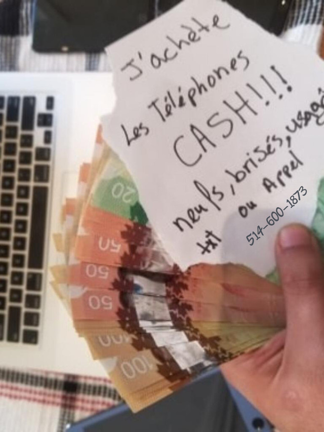 JE PAYE COMPTANT POUR TOUT iPHONE & GALAXY dans Téléphones cellulaires  à Ville de Montréal
