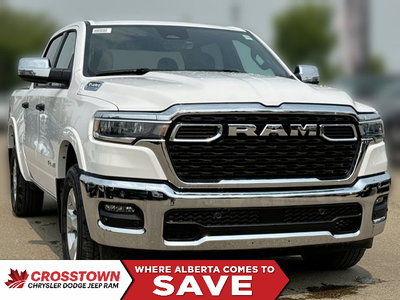 This 2025 RAM 1500 BIGHORN/LONESTAR CREW 4X4 has the following options Cloth Bench Seat, Remote Star...
