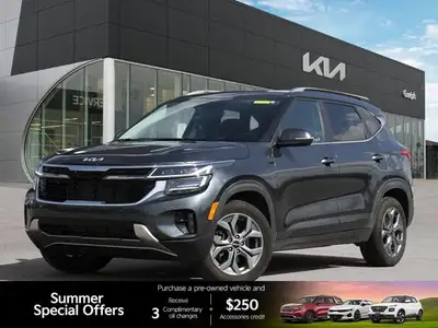 The 2026 Kia Seltos in sleek Gravity Grey is engineered for confidence, featuring a dynamic All Whee...