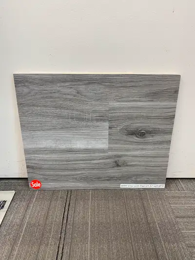 6MM Vinyl Flooring with Pad $1.59/sqft min 800sf for this price point if less than 800sf 1.69$sf 100...