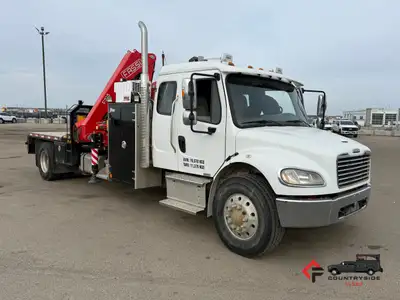 Countryside Fleet 2019 Freightliner M2 106 Extended Cab Picker / Boom Truck + Detroit Diesel Engine...