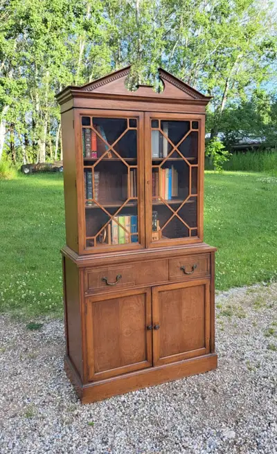Vintage Bookcase Cabinet, View more