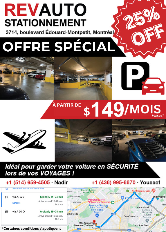 Profitez de notre offre exclusive: 25% DE RABAIS !!! in Storage & Parking for Rent in City of Montréal